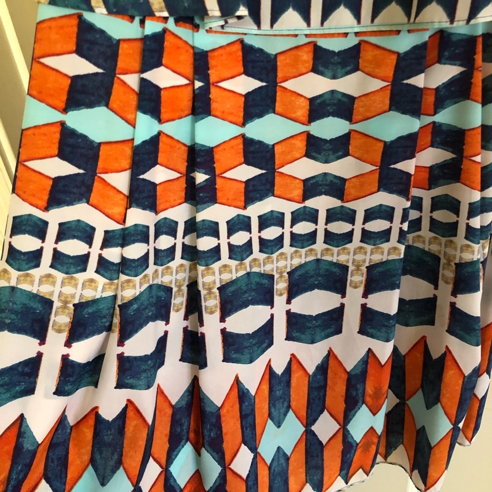 Jessica Simpson Geometric Print Color Block Dress - image 5